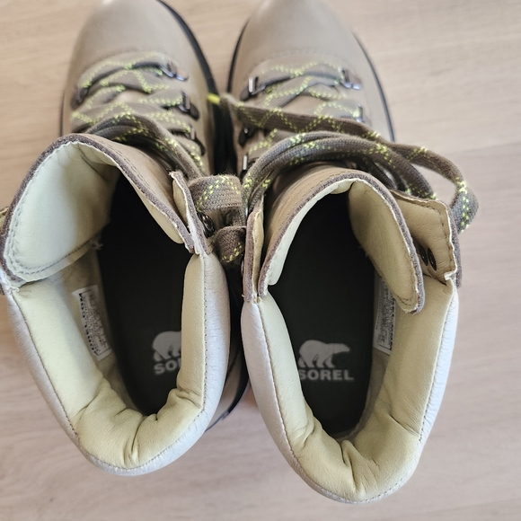 Sorel Womens Tan Lennox Hiking Boots Sz 7 EUC - Picture 5 of 7